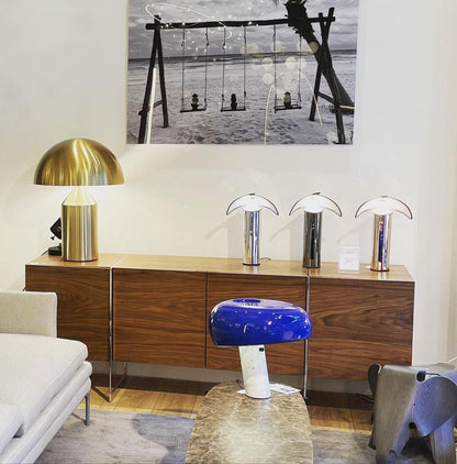 PilzGlanz Metal Mushroom Table Lamp