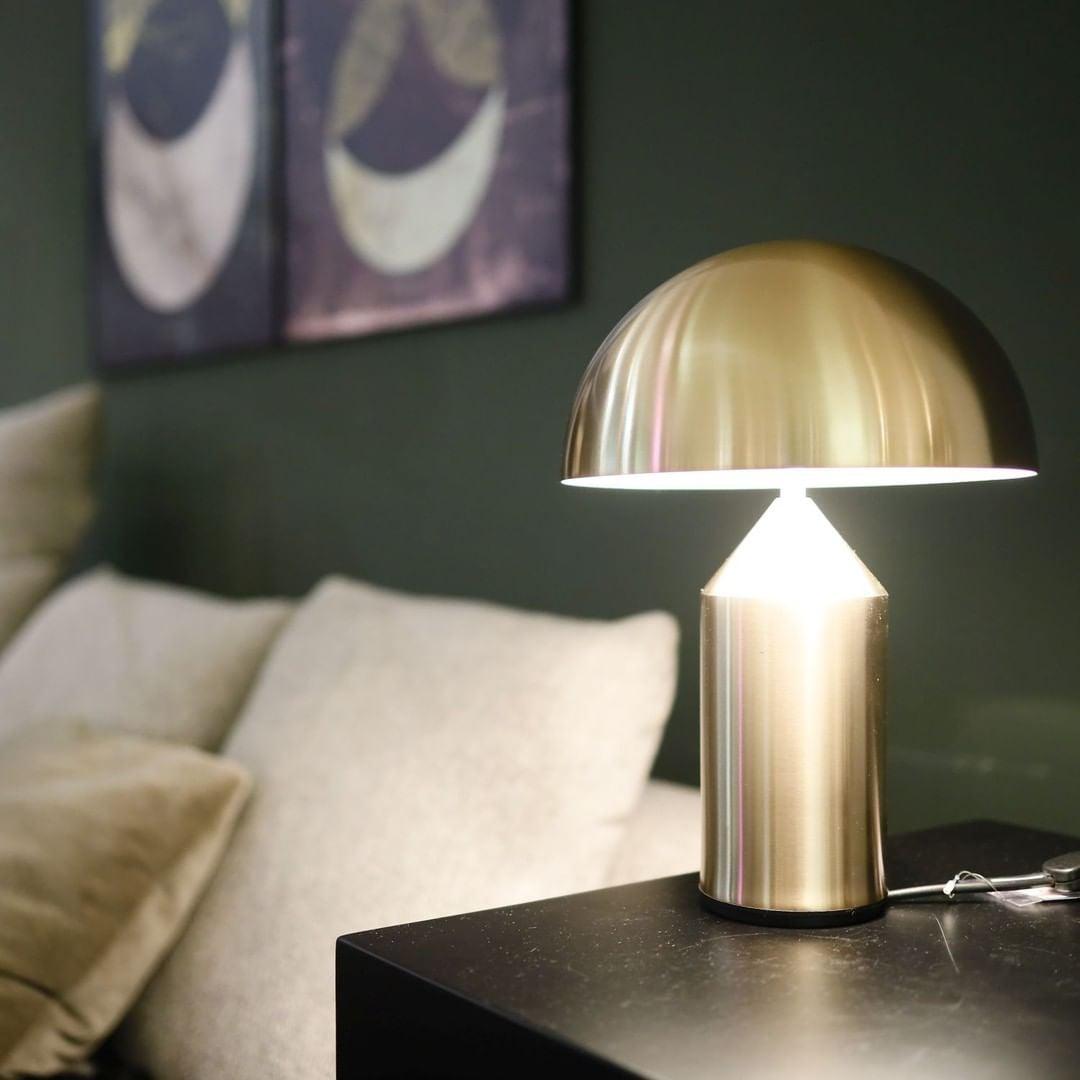 PilzGlanz Metal Mushroom Table Lamp
