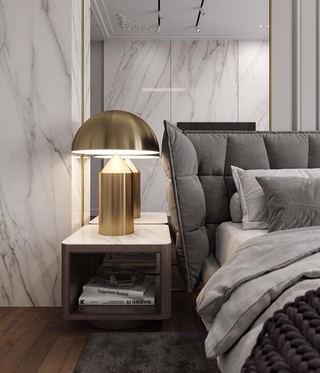 PilzGlanz Metal Mushroom Table Lamp
