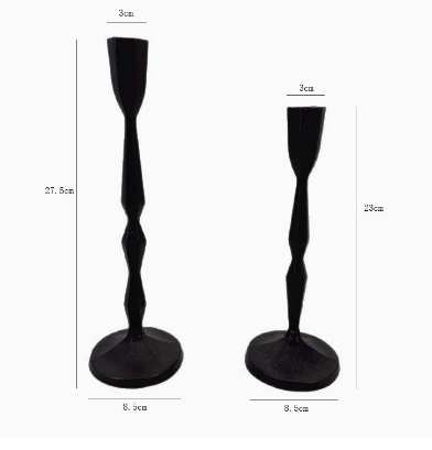 Époque Cast-Iron Taper Candle Holder