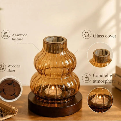 Gourd Glass Tealight Holder