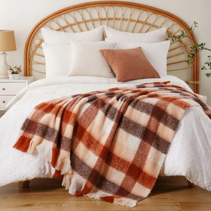 Harvest Plaid Throw Blanket