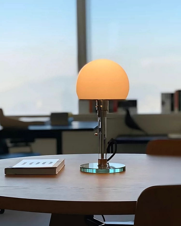 Chrome Mushroom Table Lamp