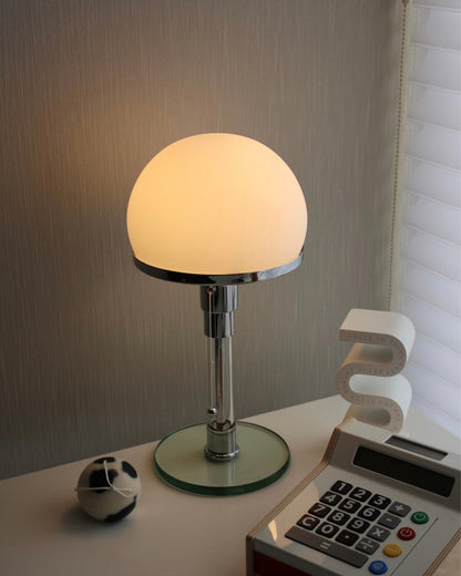 Chrome Mushroom Table Lamp