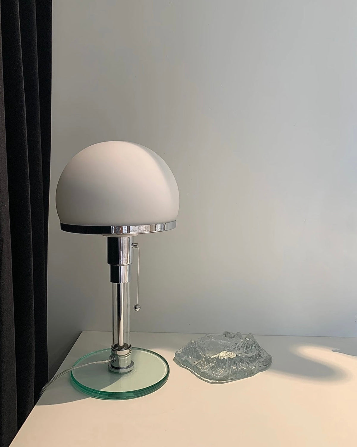 Chrome Mushroom Table Lamp