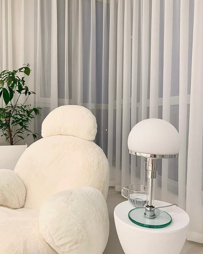 Chrome Mushroom Table Lamp