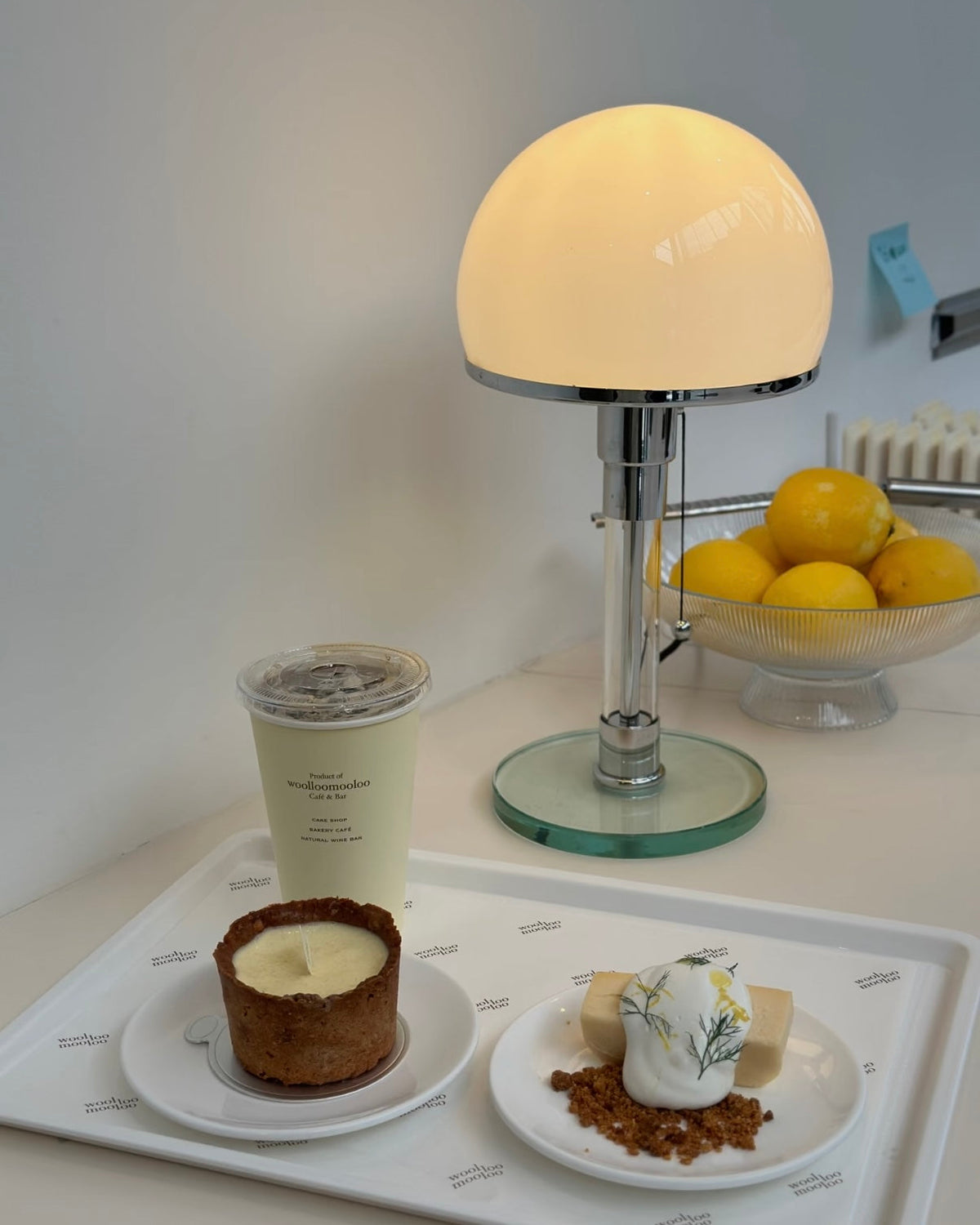 Chrome Mushroom Table Lamp