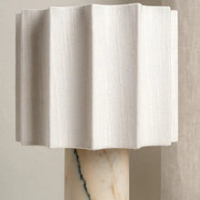 Marble Pleat Table Lamp