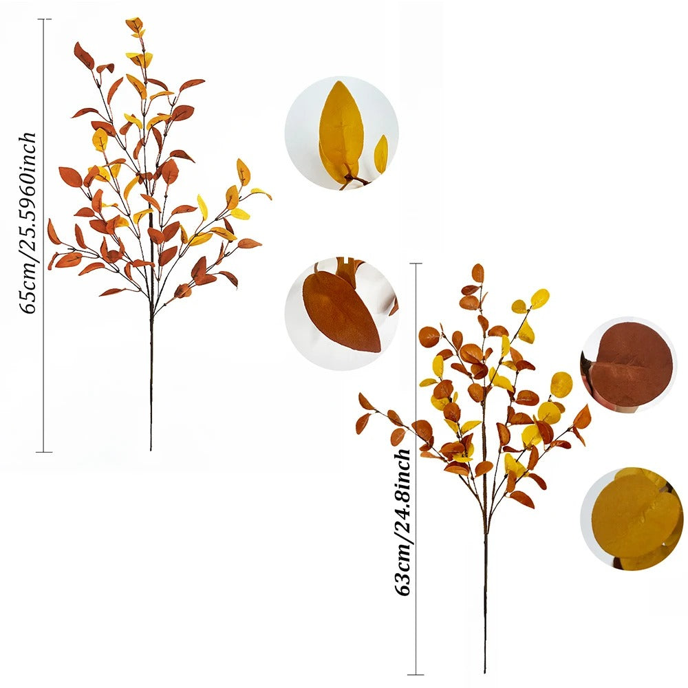 Rust Eucalyptus Stems — Set of 5
