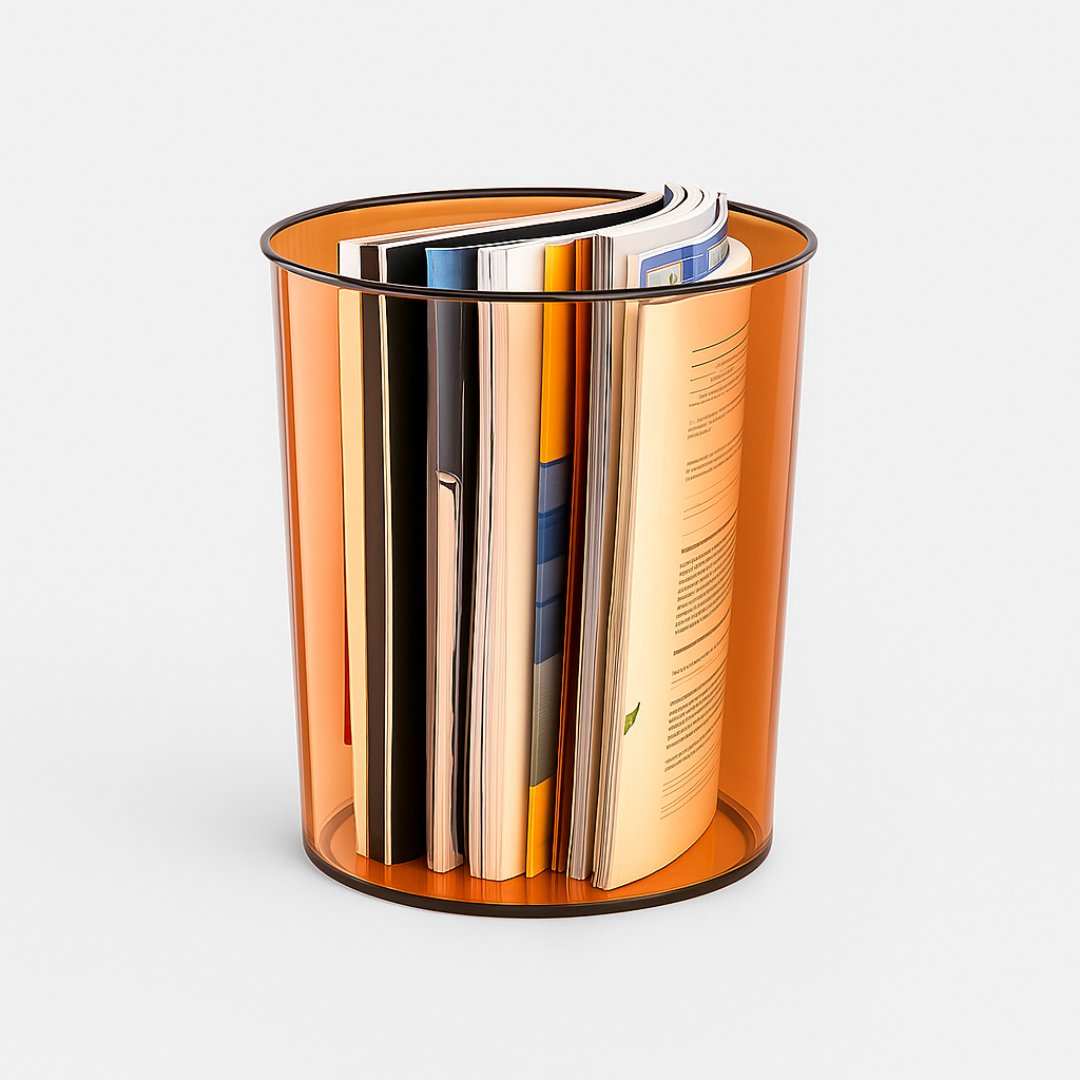The Minimal Waste Bin – translucent modern trash can – STUDIO GONKA