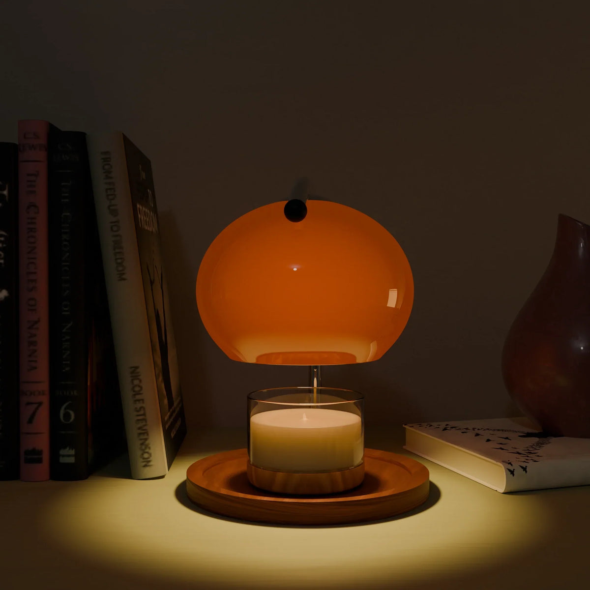 Tangerine Retro Candle Warmer Lamp