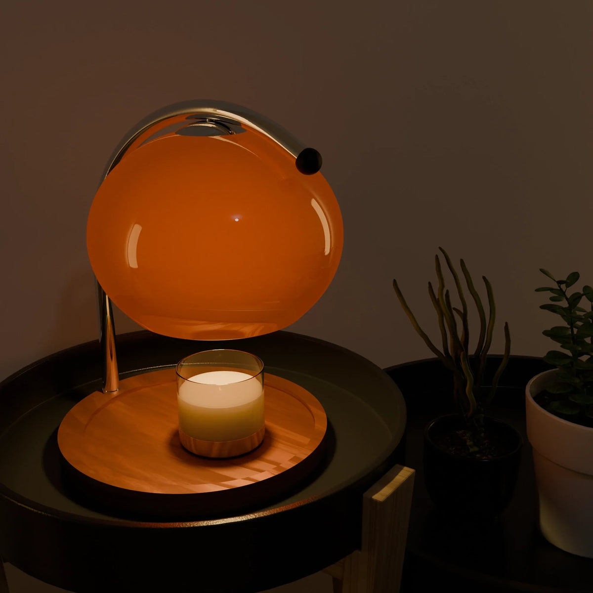 Tangerine Retro Candle Warmer Lamp