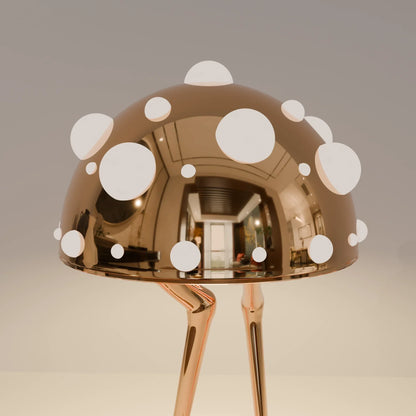 The Waddle Lamp – sculptural polished metal table lamp – STUDIO GONKA