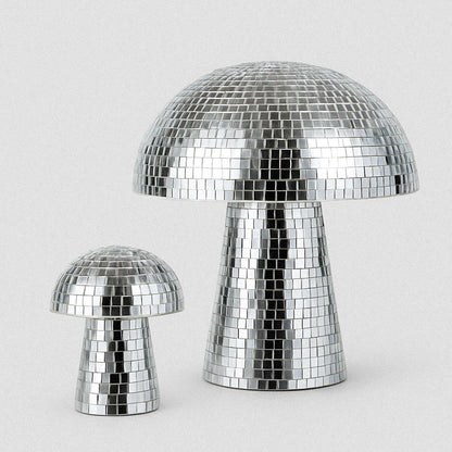 Disco Mushroom sculpture with mirrored mosaic surface – STUDIO GONKA