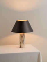 Marble Column Table Lamp