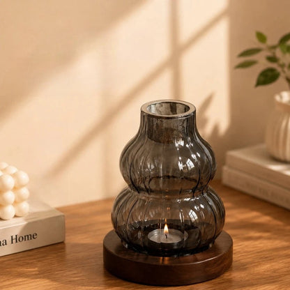 Gourd Glass Tealight Holder