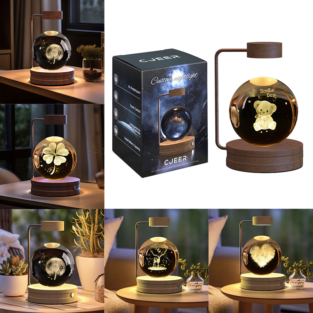 DinoGalaxy 3D Crystal Night Light