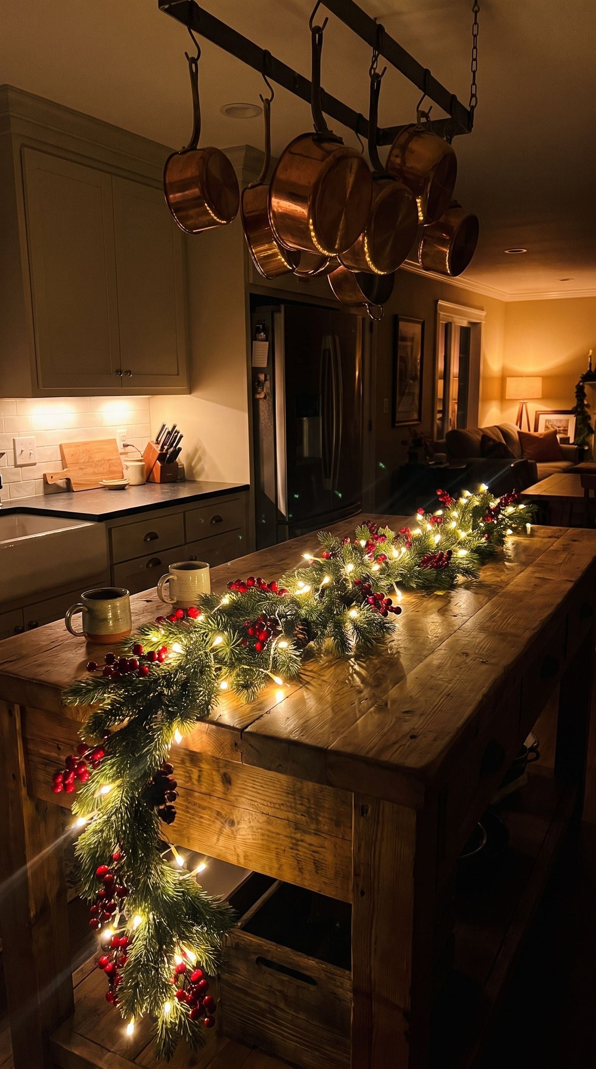 Lighted Maple Leaf Fall Garland
