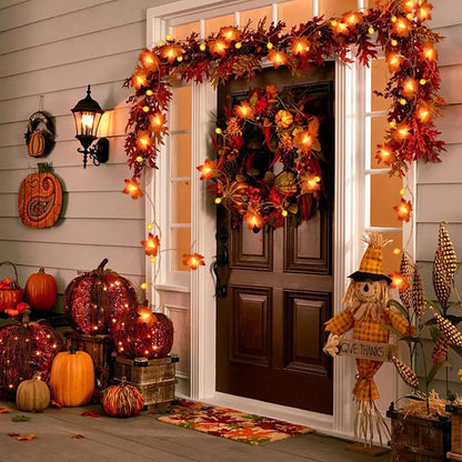 Harvest Glow Pumpkin Garland