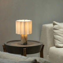Marble Pleat Table Lamp
