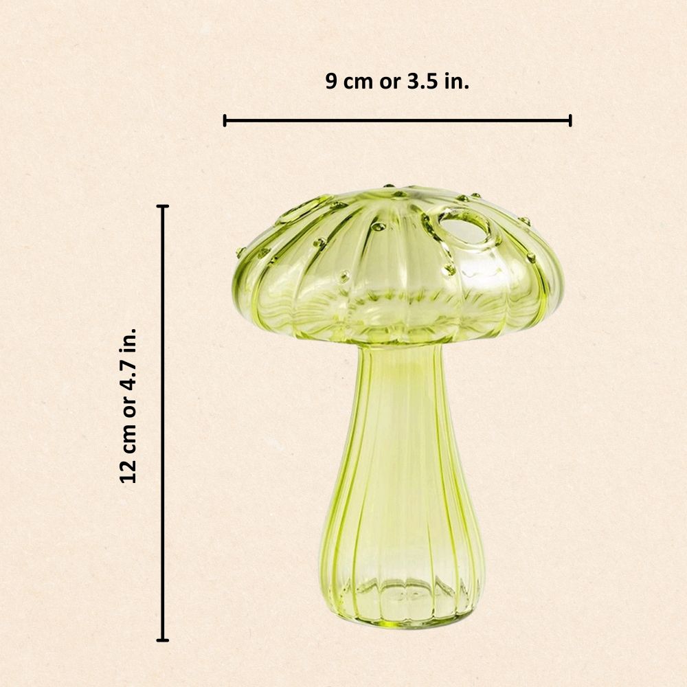 Lucid Mushroom glass sculpture in colored crystal glass – STUDIO GONKA