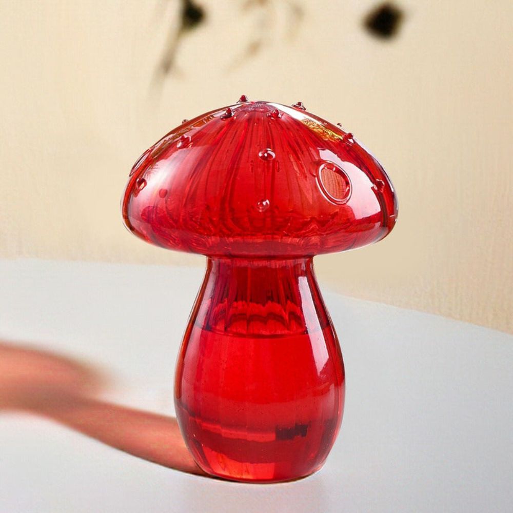 Lucid Mushroom glass sculpture in colored crystal glass – STUDIO GONKA