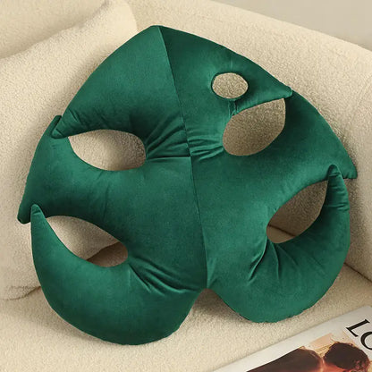 Sculptural Leaf Accent Pillow