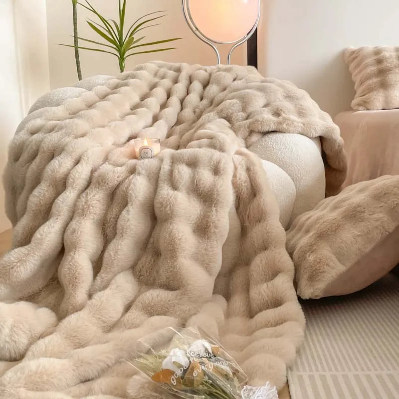 Shearling-Effect Throw