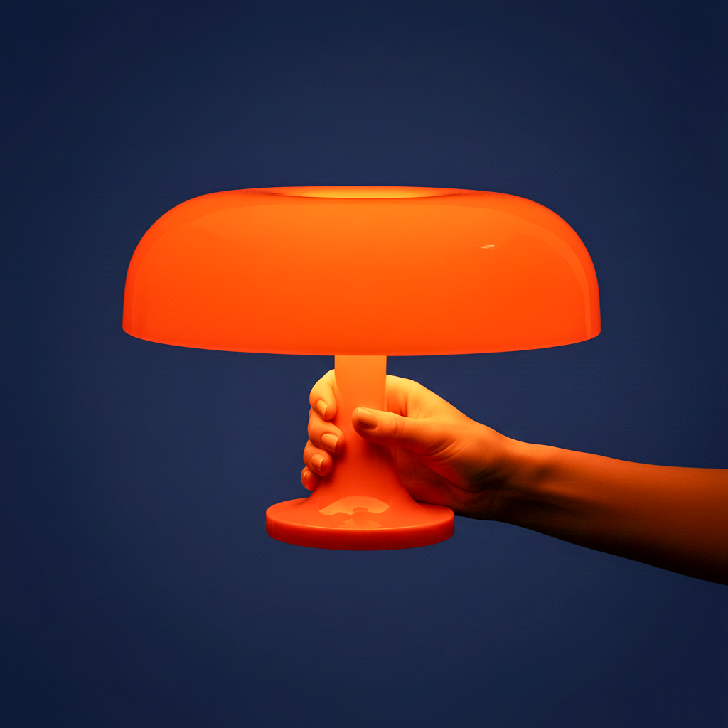 Vintage mushroom table lamp with four-bulb dome shade – STUDIO GONKA