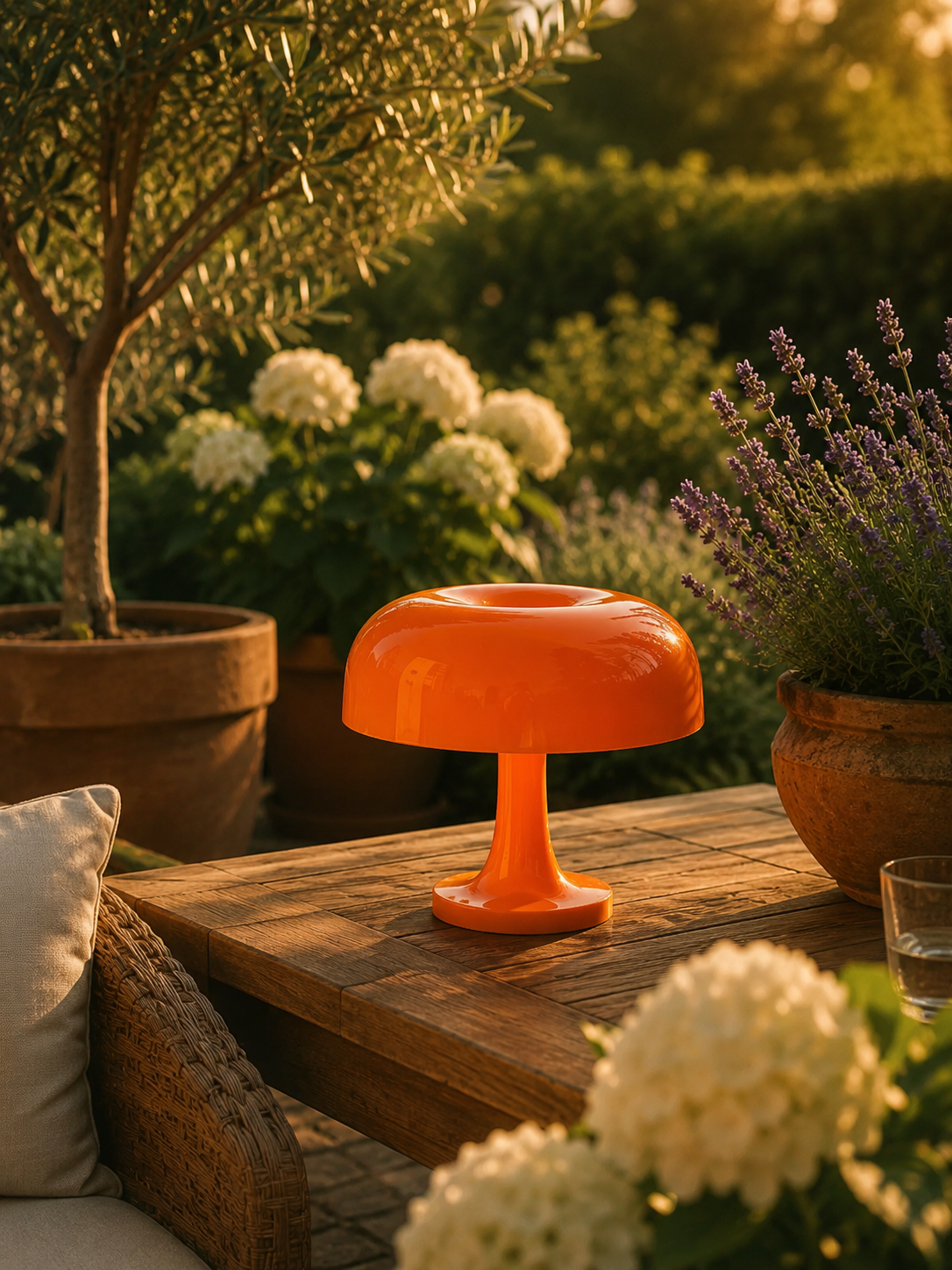 Vintage mushroom table lamp with four-bulb dome shade – STUDIO GONKA