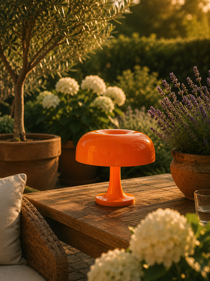 Vintage mushroom table lamp with four-bulb dome shade – STUDIO GONKA