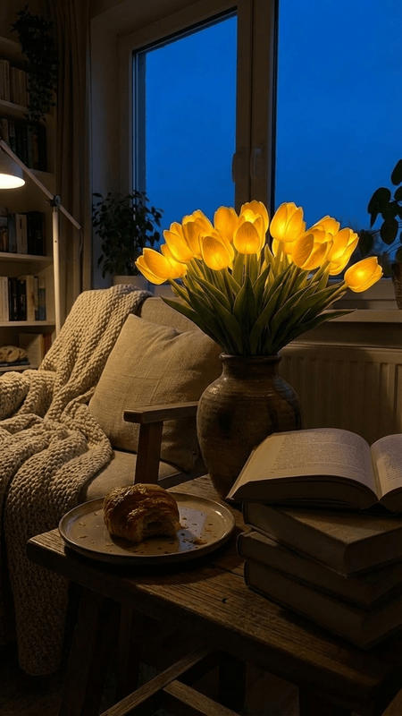 Luminelle Tulip Lamp – tulip bouquet table lamp with warm light – STUDIO GONKA
