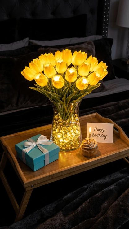 Luminelle Tulip Lamp – tulip bouquet table lamp with warm light – STUDIO GONKA