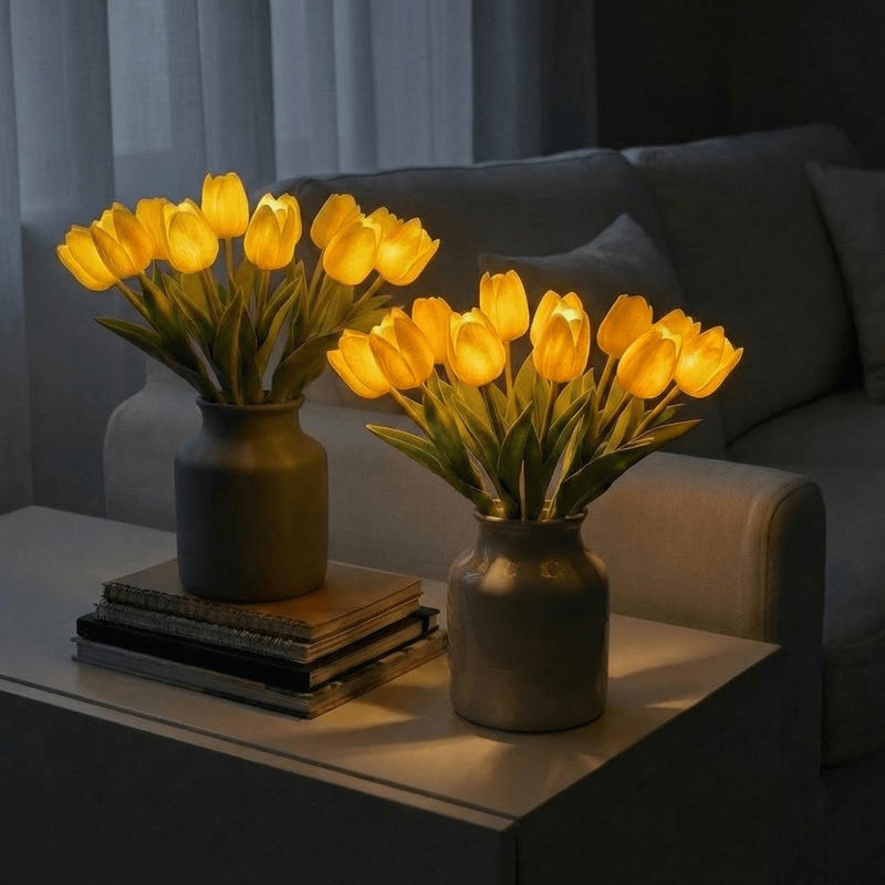Luminelle Tulip Lamp – tulip bouquet table lamp with warm light – STUDIO GONKA