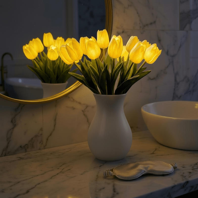 Luminelle Tulip Lamp – tulip bouquet table lamp with warm light – STUDIO GONKA
