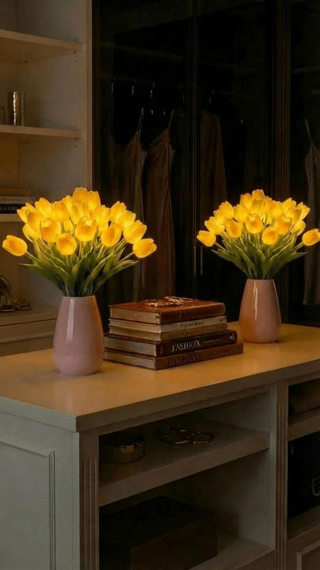 Luminelle Tulip Lamp – tulip bouquet table lamp with warm light – STUDIO GONKA