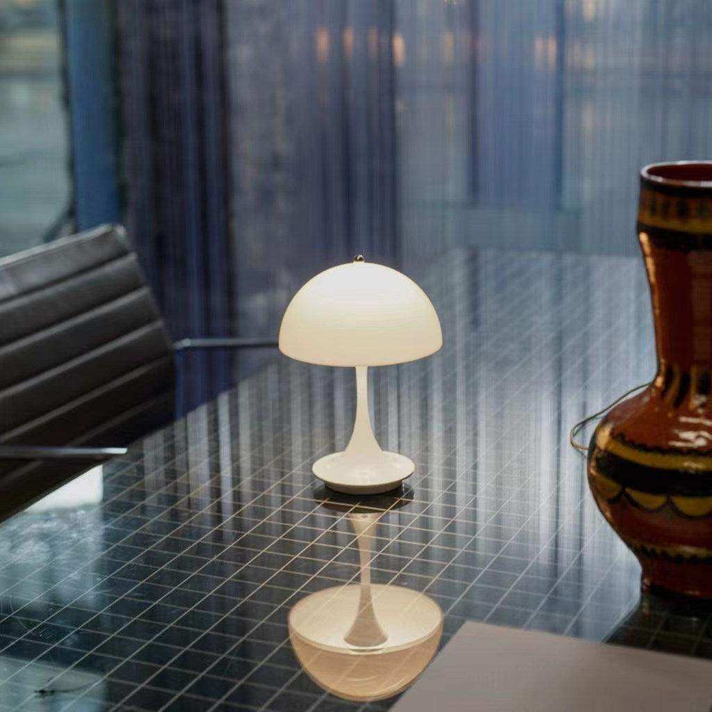 Luna Desk Lamp – minimalist rechargeable mushroom lamp – STUDIO GONKA