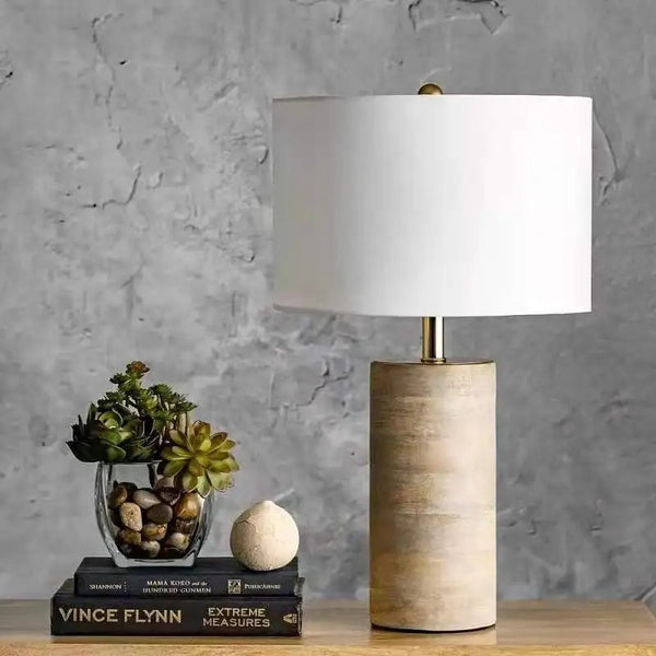 The Grand Laurent Weathered Wood Lamp