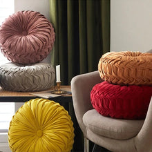 Velvet Round Throw Pillows