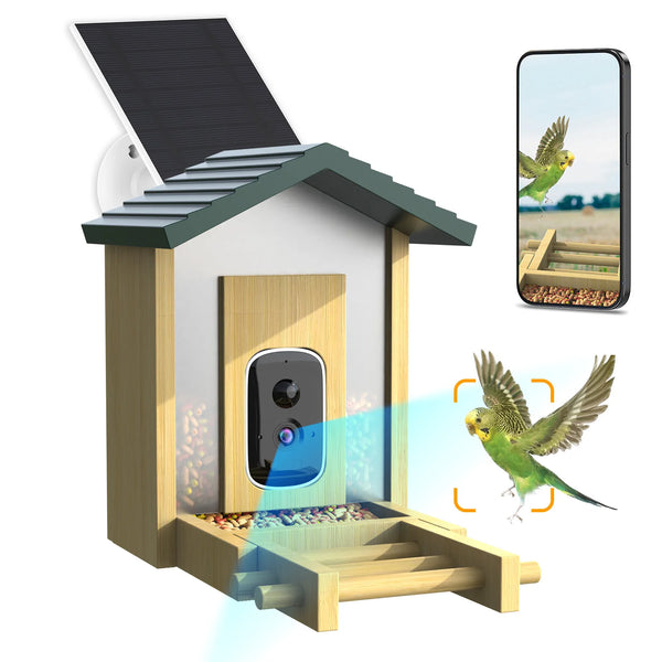 The Ornithologist’s Lens: 5MP Smart Solar Bird Feeder with AI Species Recognition