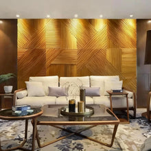 Vertical Oak Grille 3D Wall Panel