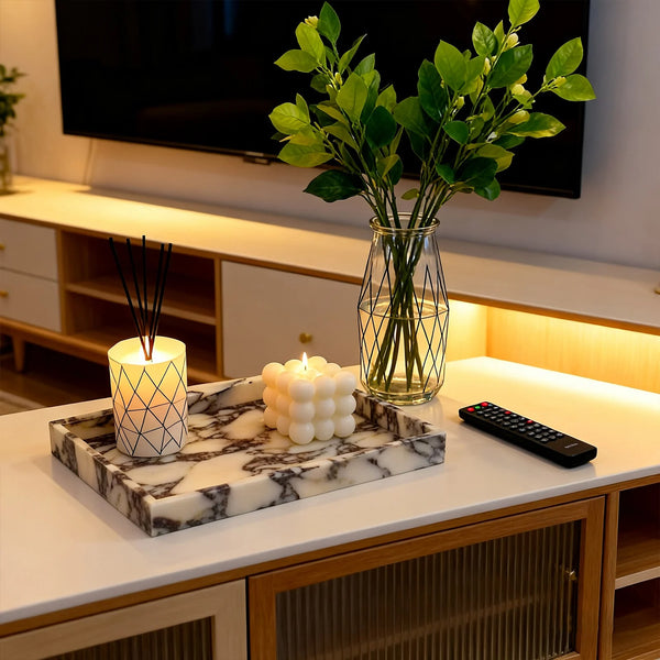 Calacatta V Marble Tray