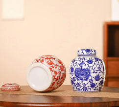 Red Floral Jar | Small