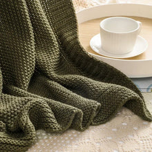 Thickened Knitted Throw Blanket