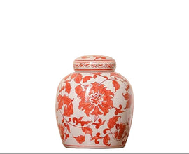 Red Floral Jar | Small