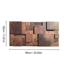 Walnut Mosaic Wall Panel
