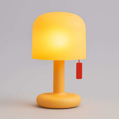 Mini Ambient Mushroom Light – rechargeable touch lamp in warm orange – STUDIO GONKA