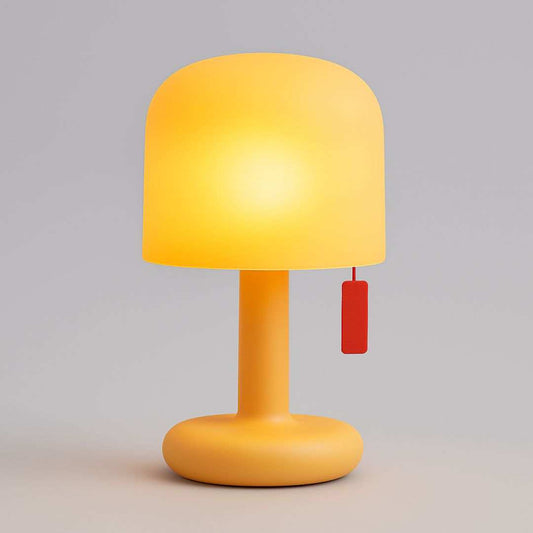 Mini Ambient Mushroom Light – rechargeable touch lamp in warm orange – STUDIO GONKA