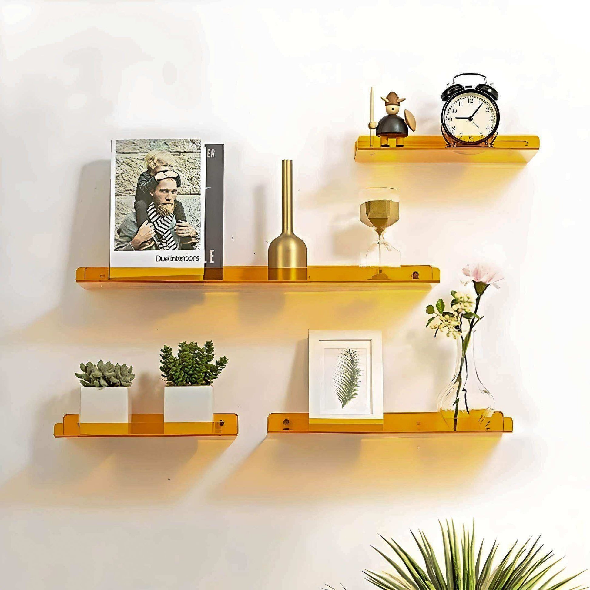 Minimal Acrylic Shelf – colorful wall-mounted storage – STUDIO GONKA