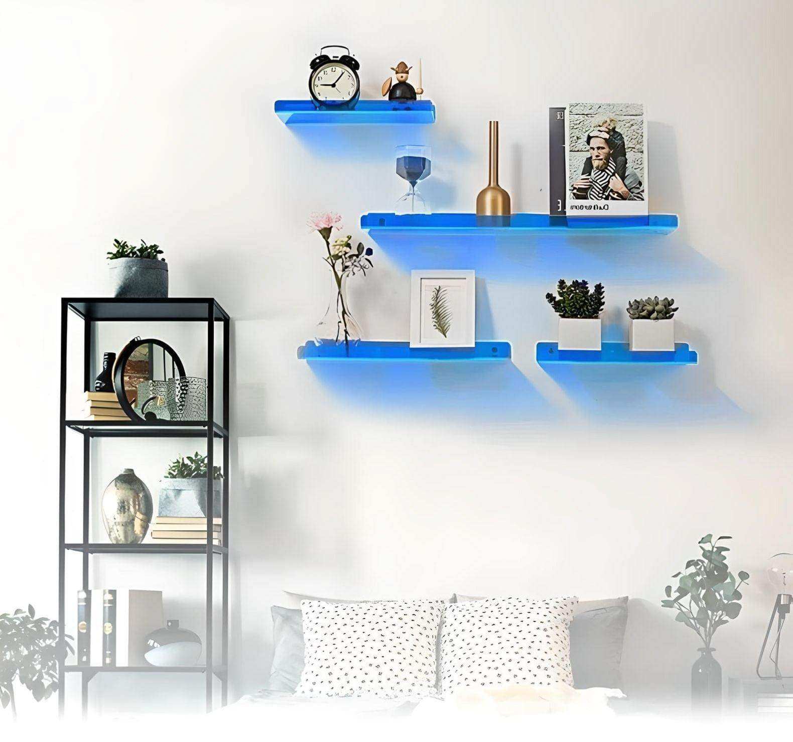 Minimal Acrylic Shelf – colorful wall-mounted storage – STUDIO GONKA